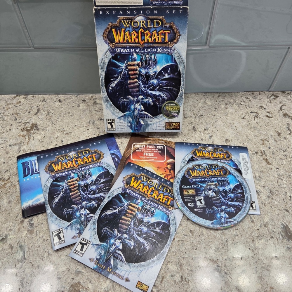 World of Warcraft Wrath of the Lich King PC Expansion‎ Game 2008 Blizzard